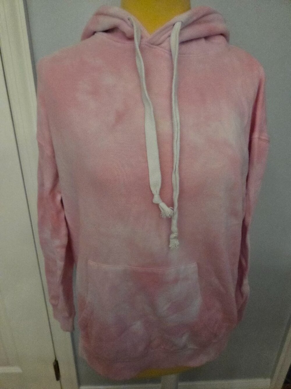 For the Republic Pink Tie-Dye Hooded Sweatshirt